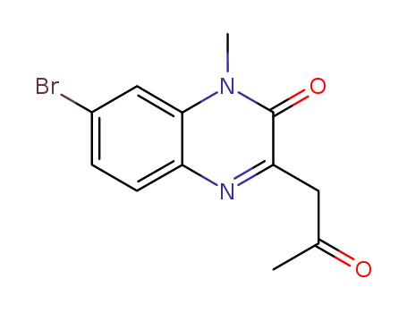 2(1H)-Quinoxalinone, 7-bromo-1-methyl-3-(2-oxopropyl)-