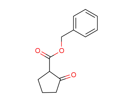 Molecular Structure of 112207-03-1 (Cyclopentanecarboxylic acid, 2-oxo-, phenylmethyl ester)