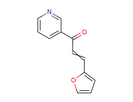Molecular Structure of 19575-04-3 (3-(furan-2-yl)-1-(pyridin-3-yl)prop-2-en-1-one)