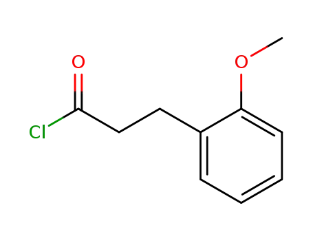 Molecular Structure of 22955-75-5 (3-(2-METHOXY-PHENYL)-PROPIONYL CHLORIDE)
