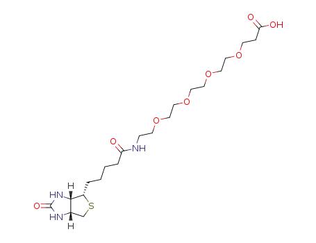 Molecular Structure of 721431-18-1 (15-[D(+)-BIOTINYLAMINO]-4,7,10,13-TETRAOXAPENTADECANOIC ACID)