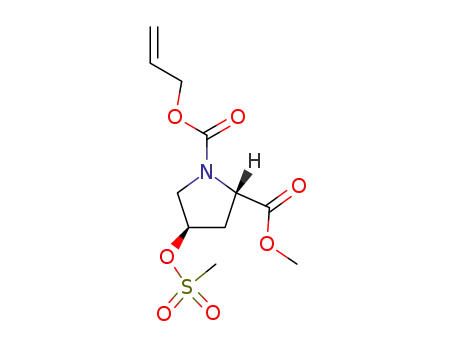 1,2-Pyrrolidinedicarboxylic acid, 4-[(methylsulfonyl)oxy]-, 2-methyl
1-(2-propenyl) ester, (2S,4R)-
