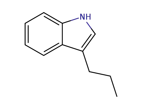 Molecular Structure of 1859-92-3 (1H-Indole, 3-propyl-)