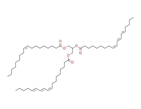 (+/-)-1,2-bis-octadeca-9<i>c</i>,11<i>t</i>,13<i>t</i>-trienoyloxy-3-oleoyloxy-propane