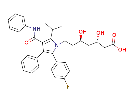 rel-(3R<sup>*</sup>,5R<sup>*</sup>)-3,5-ジヒドロキシ-7-[2-イソプロピル-3-(フェニルカルバモイル)-4-フェニル-5-(4-フルオロフェニル)-1-ピロリル]ヘプタン酸