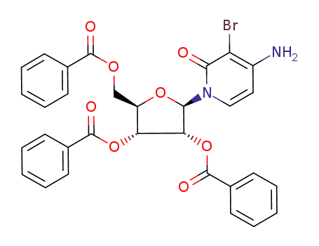 4-amino-3-bromo-1-(2,3,5-tri-O-benzoyl-β-D-ribofuranosyl)-2(1H)-pyridinone