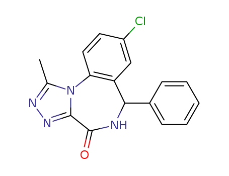 8-chloro-5,6-dihydro-1-methyl-6-phenyl-4H-s-triazolo<4,3-a><1,4>benzodiazepin-4-one