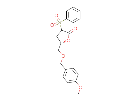 (5S)-5-(p-methoxy-benzyl)-methyl-3-phenyl-sulphonyl-dihydrofuran-2-one