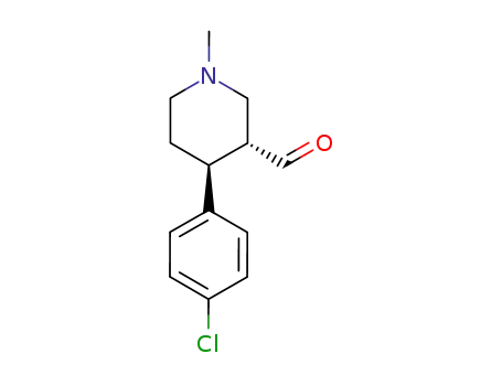 (3R,4S)-4-(4-chlorophenyl)-1-methylpiperidine-3-carbaldehyde