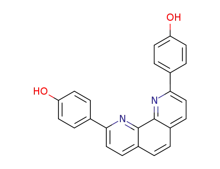 Molecular Structure of 88498-43-5 (Phenol, 4,4'-(1,10-phenanthroline-2,9-diyl)bis-)