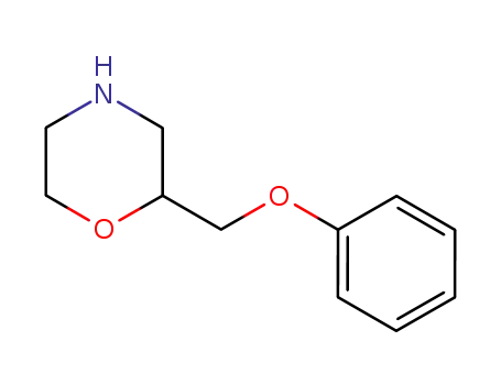 Molecular Structure of 46346-82-1 (2-[phenoxymethyl]-morpholine)