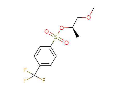 Molecular Structure of 1239585-55-7 ((1R)-2-methoxy-1-methylethyl 4-(trifluoromethyl)benzenesulfonate)