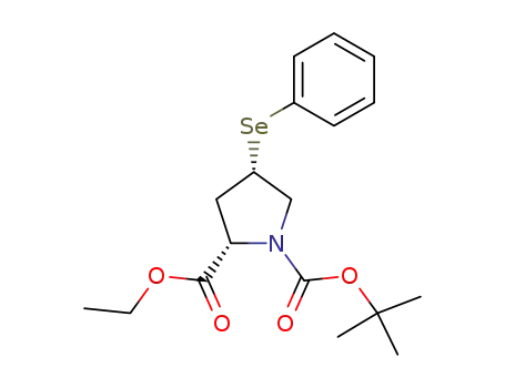 1,2-Pyrrolidinedicarboxylic acid, 4-(phenylseleno)-,
1-(1,1-dimethylethyl) 2-ethyl ester, (2S,4S)-