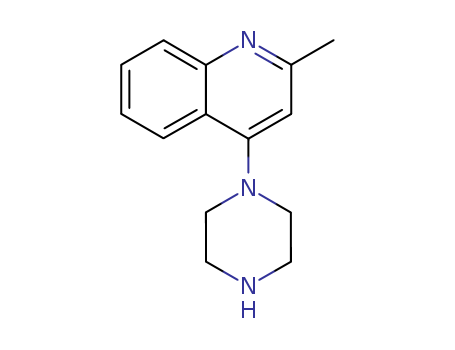 Quinoline, 2-methyl-4-(1-piperazinyl)-