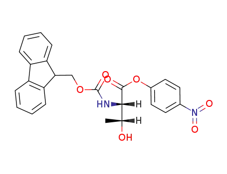 Molecular Structure of 89025-00-3 (L-Threonine, N-[(9H-fluoren-9-ylmethoxy)carbonyl]-, 4-nitrophenyl ester)