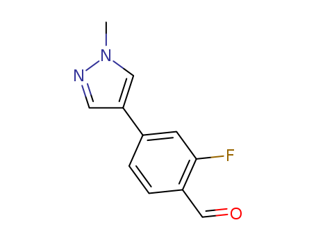 2-fluoro-4-(1-methyl-1H-pyrazol-4-yl)benzaldehyde