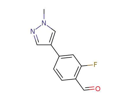 2-fluoro-4-(1-methyl-1H-pyrazol-4-yl)benzaldehyde