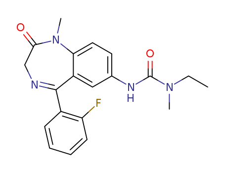 Urea,N-ethyl-N'-[5-(2-fluorophenyl)-2,3-dihydro-1-methyl-2-oxo-1H-1,4-benzodiazepin-7-yl]-N-methyl-
