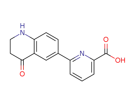 Molecular Structure of 1445800-29-2 (6-(4-oxo-1,2,3,4-tetrahydroquinolin-6-yl)picolinic acid)