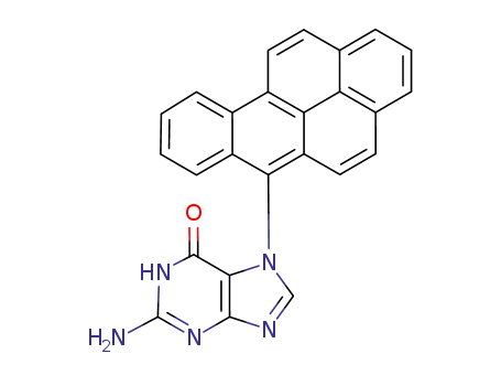 Molecular Structure of 114378-32-4 (2-amino-7-(benzo[pqr]tetraphen-6-yl)-3,7-dihydro-6H-purin-6-one)