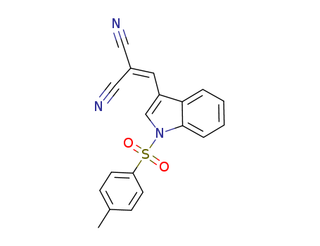 2-((1-[(4-METHYLPHENYL)SULFONYL]-1H-INDOL-3-YL)METHYLENE)MALONONITRILE