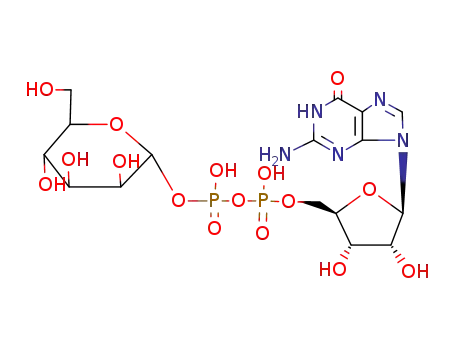 <i>O</i><sup>5'</sup>-(2-hexopyranosyloxy-1,2-dihydroxy-diphosphoryl)-guanosine