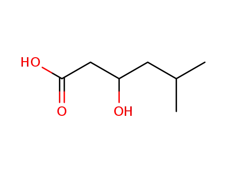 Molecular Structure of 40309-49-7 (3-hydroxy-5-methyl-hexanoic acid)