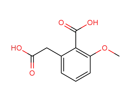 Molecular Structure of 1137-31-1 (2-Carboxy-3-methoxybenzeneacetic acid)