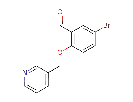 Molecular Structure of 892873-56-2 (5-BROMO-2-(PYRIDIN-3-YLMETHOXY)BENZALDEHYDE)