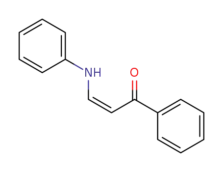 Molecular Structure of 25039-25-2 (2-Propen-1-one, 1-phenyl-3-(phenylamino)-, (2Z)-)