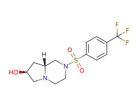 (7S,8aR)-2-{[4-(trifluoromethyl)phenyl]sulfonyl}octahydropyrrolo[1,2-a]-pyrazin-7-ol