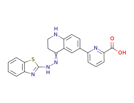6-(4-(2-(benzothiazol-2-yl)hydrazono)-1,2,3,4-tetrahydroquinolin-6-yl)picolinic acid