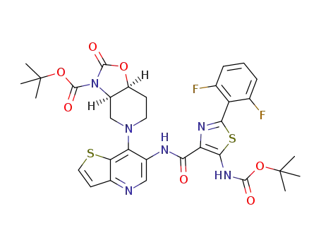 C<sub>33</sub>H<sub>34</sub>F<sub>2</sub>N<sub>6</sub>O<sub>7</sub>S<sub>2</sub>