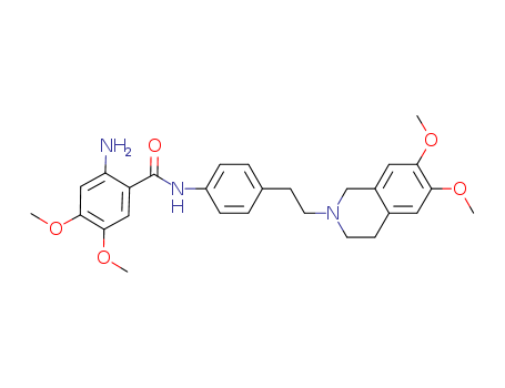 2-amino-N-(4-(2-(6,7-dimethoxy-3,4-dihydroisoquinolin-2(1H)-yl)ethyl)phenyl)-4,5-dimethoxybenzamide