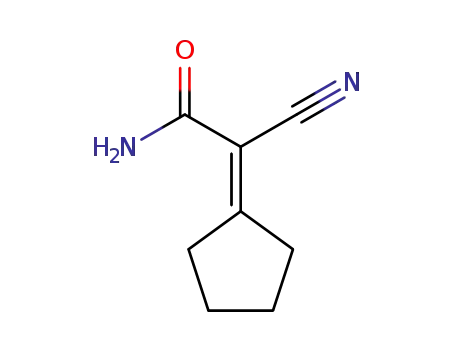 Molecular Structure of 875-61-6 (2-CYANO-2-CYCLOPENTYLIDENEACETAMIDE)