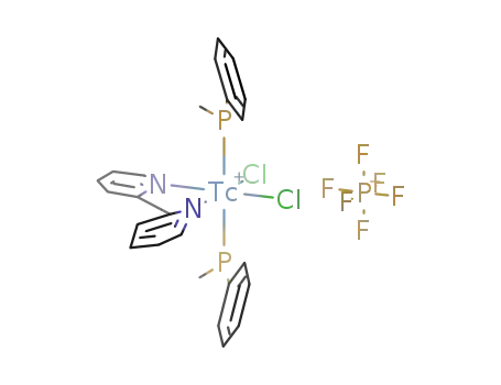 {TcCl<sub>2</sub>(PMe<sub>2</sub>Ph)2(bpy)}PF<sub>6</sub>