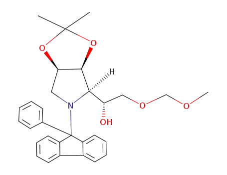 (R)-1-[(3aS,4R,6aR)-2,2-Dimethyl-5-(9-phenyl-9H-fluoren-9-yl)-tetrahydro-[1,3]dioxolo[4,5-c]pyrrol-4-yl]-2-methoxymethoxy-ethanol