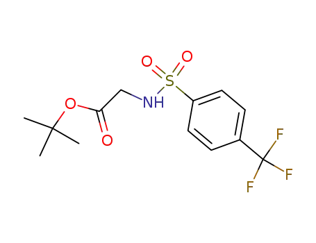 Molecular Structure of 959997-92-3 (tert-Butyl 2-(4-(trifluoromethyl)phenylsulfonamido)acetate)