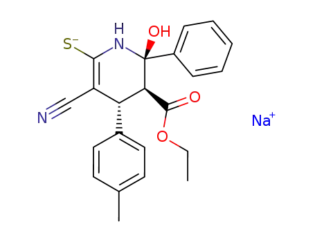 Sodium; (4R,5S,6R)-3-cyano-5-ethoxycarbonyl-6-hydroxy-6-phenyl-4-p-tolyl-1,4,5,6-tetrahydro-pyridine-2-thiolate