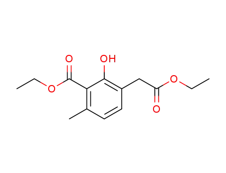 3-Ethoxycarbonylmethyl-2-hydroxy-6-methyl-benzoic acid ethyl ester