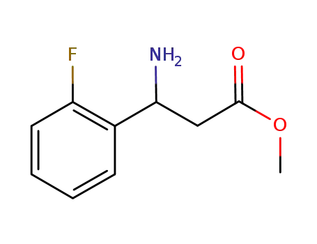 Molecular Structure of 889945-82-8 (methyl 3-amino-3-(2-fluorophenyl)propanoate)