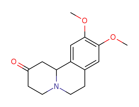 Molecular Structure of 841-95-2 (9,10-dimethoxy-1,3,4,6,7,11b-hexahydro-2H-pyrido[2,1-a]isoquinolin-2-one)