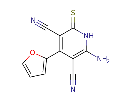 6-amino-4-(2-furyl)-2-thioxo-1,2-dihydropyridine-3,5-dicarbonitrile