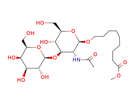 9-[(2R,3R,4R,5S,6R)-3-Acetylamino-5-hydroxy-6-hydroxymethyl-4-((2R,3R,4S,5R,6R)-3,4,5-trihydroxy-6-hydroxymethyl-tetrahydro-pyran-2-yloxy)-tetrahydro-pyran-2-yloxy]-nonanoic acid methyl ester