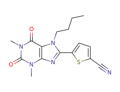 7-butyl-1,3-dimethyl-8-(5-cyanothiophen-2-yl)xanthine