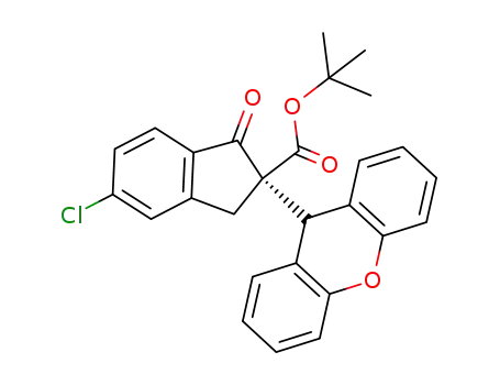 (R)-tert-butyl 5-chloro-1-oxo-2-(9H-xanthen-9-yl)-2,3-dihydro-1H-indene-2-carboxylate