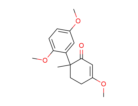 2-Cyclohexen-1-one, 6-(2,5-dimethoxyphenyl)-3-methoxy-6-methyl-