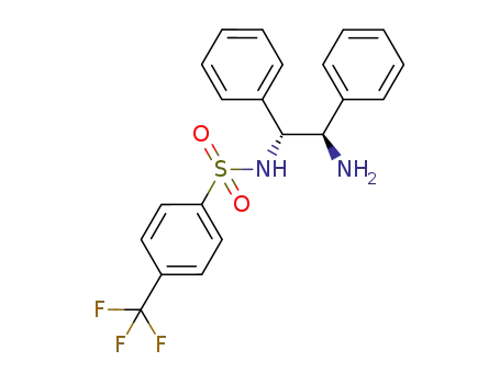 Molecular Structure of 1105576-13-3 (N-[(1R,2R)-2-aMino-1,2-diphenylethyl]-4-(trifluoroMethyl)-BenzenesulfonaMide)