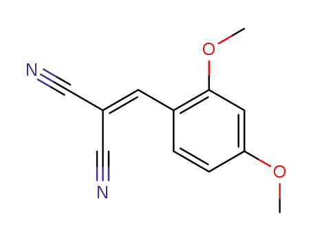 Molecular Structure of 2972-78-3 (2-(2,4-Dimethoxybenzylidene)propanedinitrile)