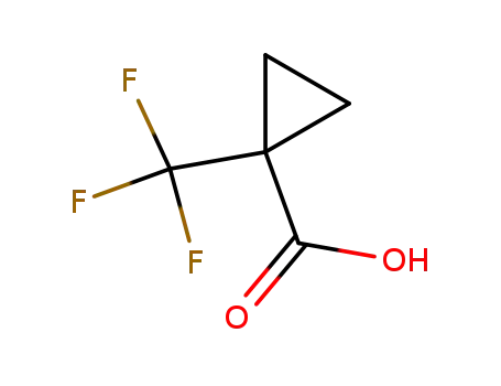 Molecular Structure of 277756-46-4 (1-TRIFLUOROMETHYLCYCLOPROPANE-1-CARBOXYLIC ACID)